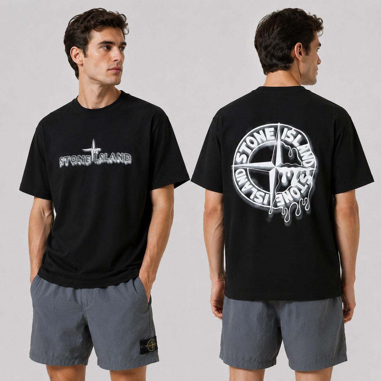 ST0NE lSLAND Pure Cotton T-Shirt #45