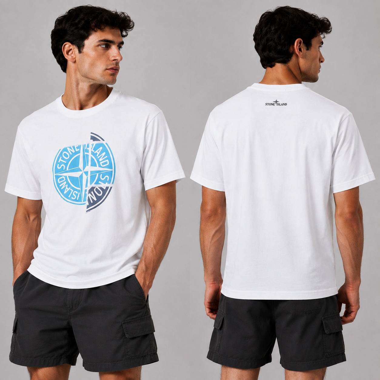 ST0NE lSLAND Pure Cotton T-Shirt #10