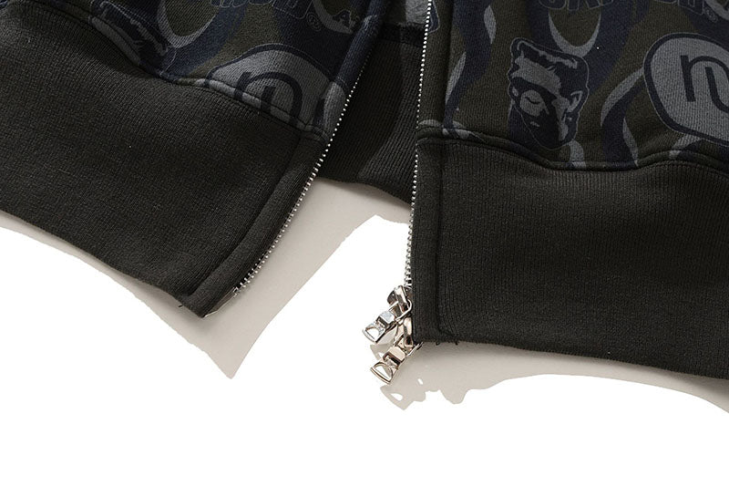 BAPE Black & Gold Camo Shark Hoodie