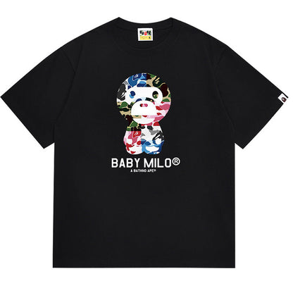 BAPE ABC Camo Baby Milo Men's T-Shirt - White
