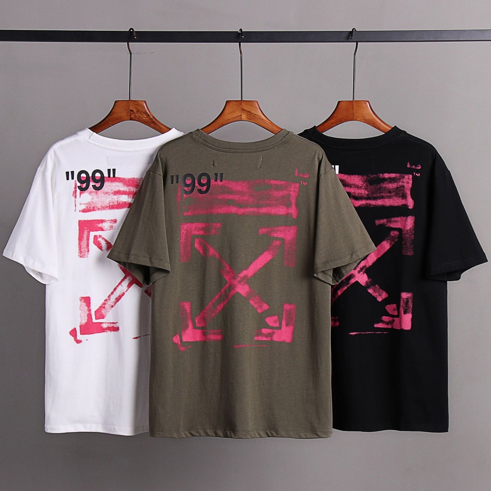 OFF-Whlte Arrow logo print T-shirt#2