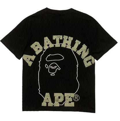 BAPE Outline College Ape Head Men's T-Shirt - White
