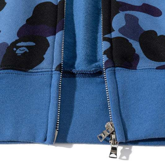 BAPE ABC Camo Logo Hoodie - Blue & Green
