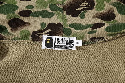 BAPE WGM Camo Shark Hoodie - Green & Grey