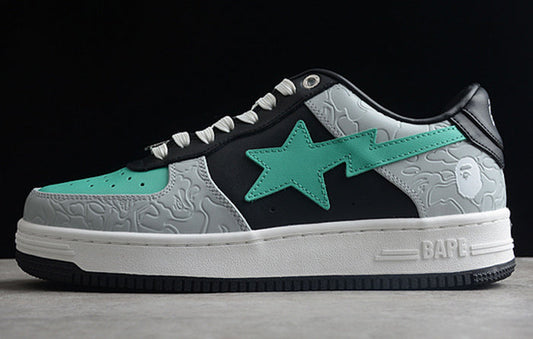 BAPE STA Tokyo Low-Top Sneakers - Black/Mint
