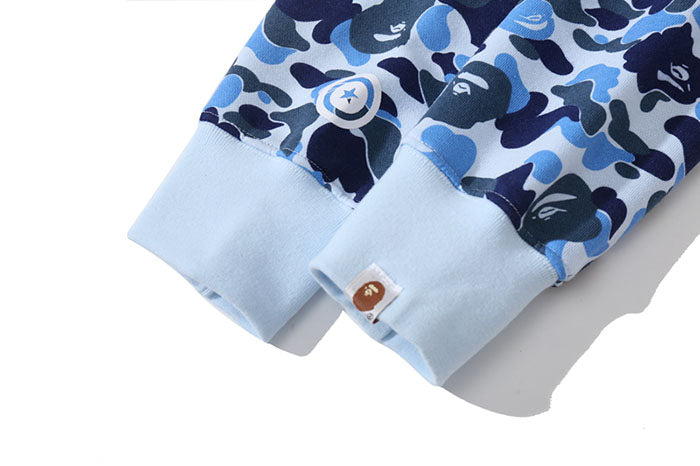 BAPE Big ABC Camo Double-Hood Shark Hoodie