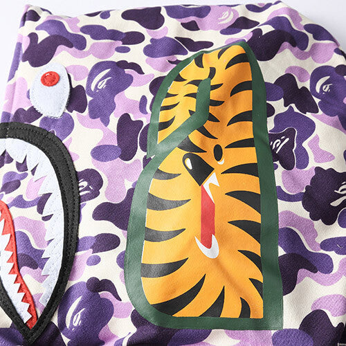BAPE Purple Camo Shark Hoodie
