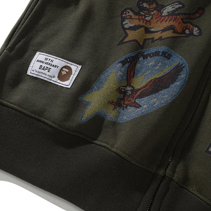 BAPE Tiger & Shark Full-Zip Hoodie