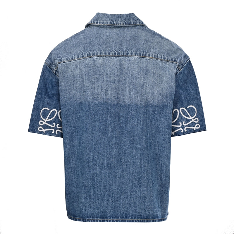 Lowe Short-Sleeve Denim Shirt