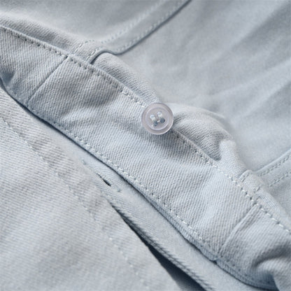 Lowe Cotton Long-Sleeve Hooded Shirt Jacket with Detachable Panels