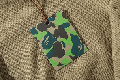 BAPE WGM Camo Shark Hoodie - Green & Grey