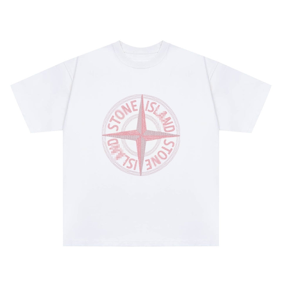 ST0NE lSLAND Pure Cotton T-Shirt #20