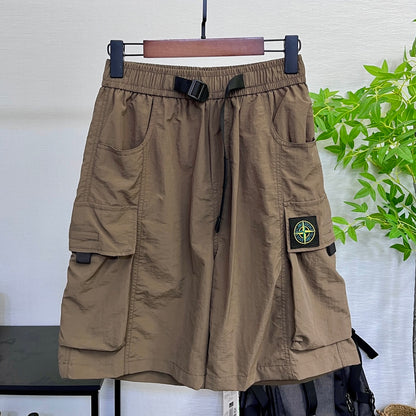 Stone Island Utility-style oversized-pocket shorts