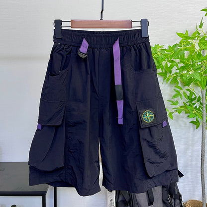 Stone Island Utility-style oversized-pocket shorts