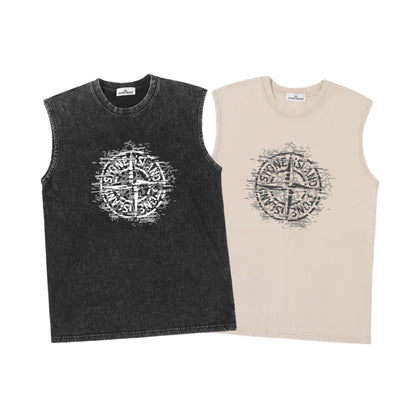 ST0NE lSLAND Pure Cotton T-Shirt #52