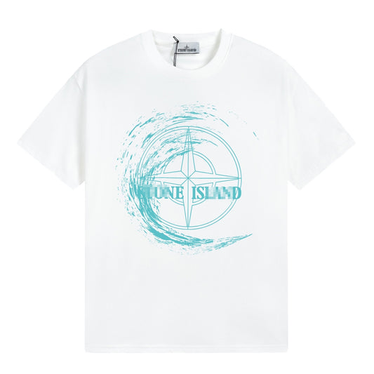 ST0NE lSLAND Pure Cotton T-Shirt #22
