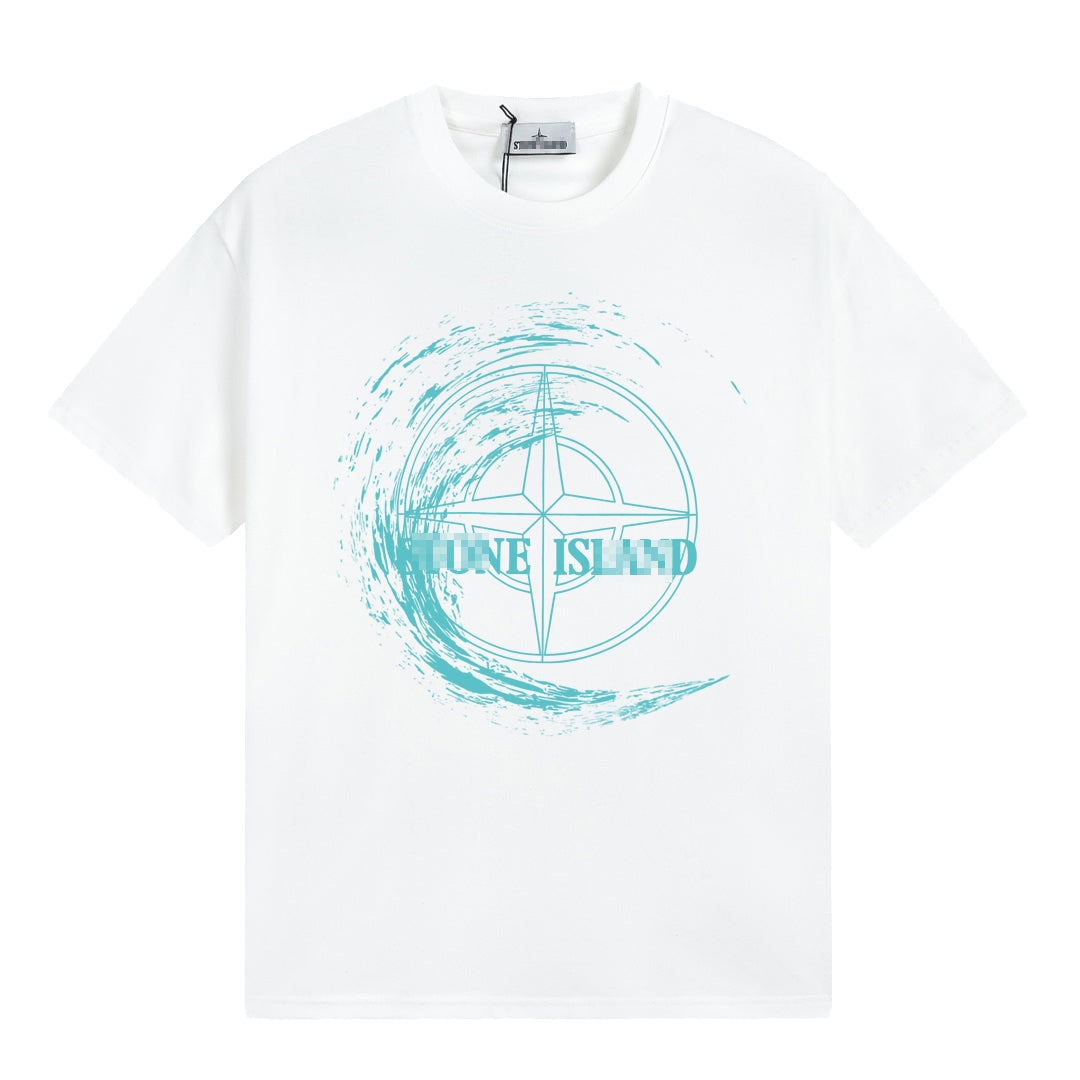 ST0NE lSLAND Pure Cotton T-Shirt #22