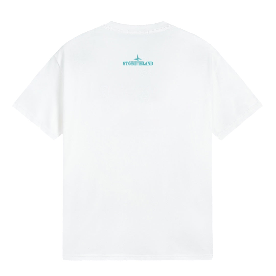 ST0NE lSLAND Pure Cotton T-Shirt #22