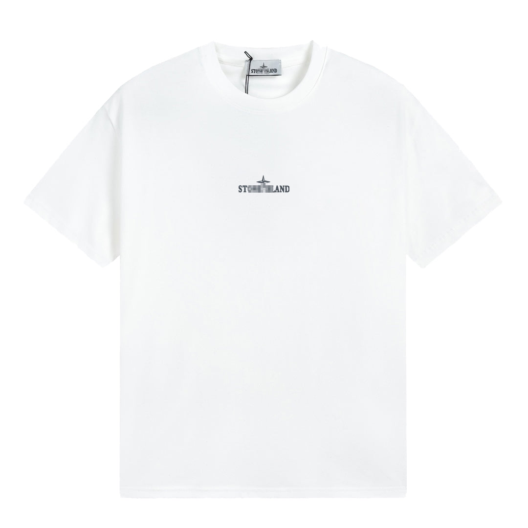 ST0NE lSLAND Pure Cotton T-Shirt #23
