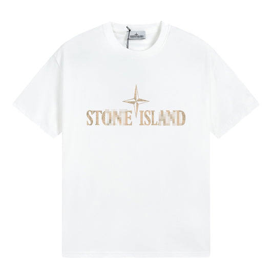 ST0NE lSLAND Pure Cotton T-Shirt #24