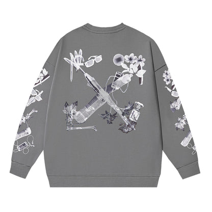 OFF-Whlte Arrow logo sports sweatshirt#1028