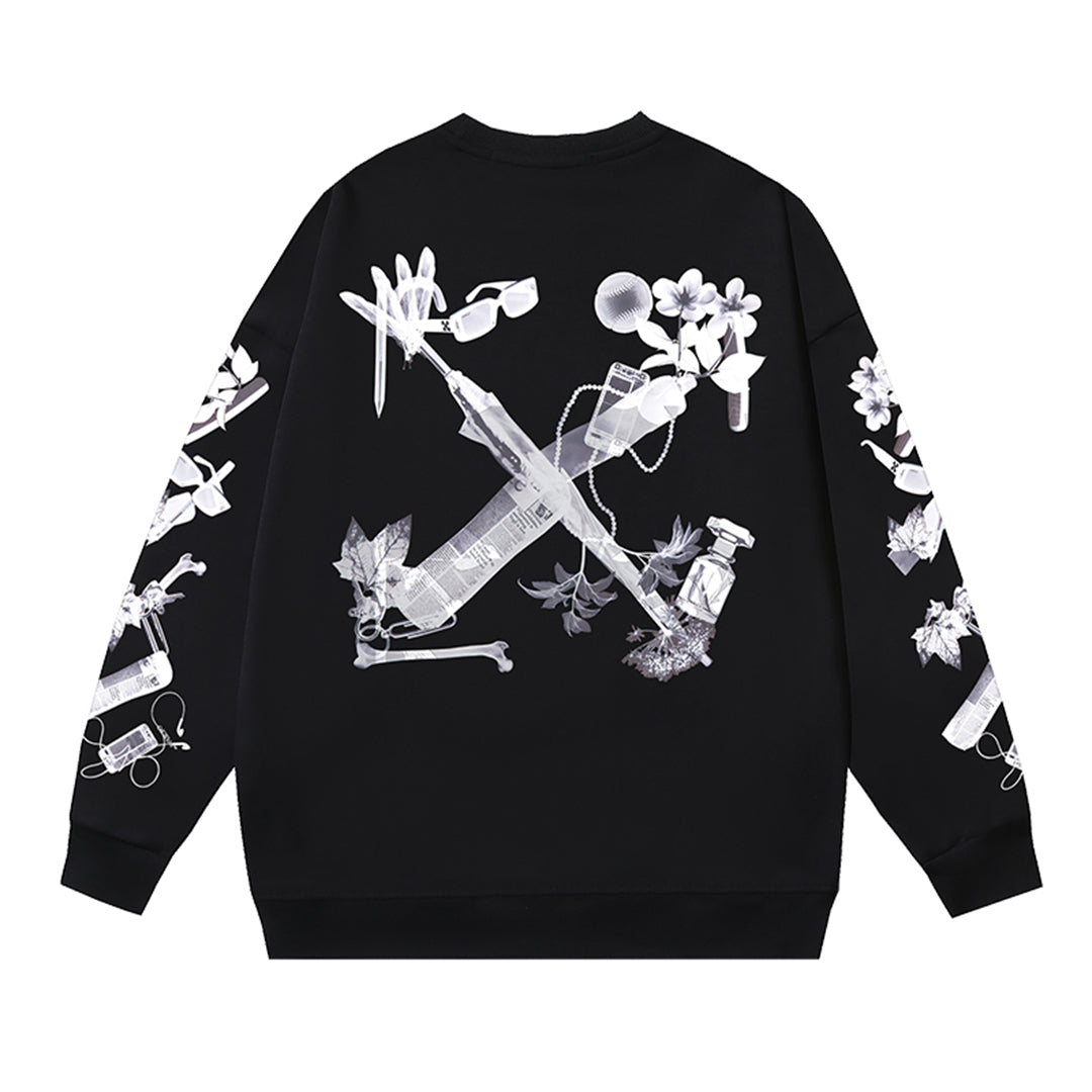 OFF-Whlte Arrow logo sports sweatshirt#1028